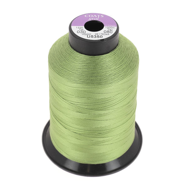 Spool of polyester thread GRAL N°30 - 1000m Olive green U5350
