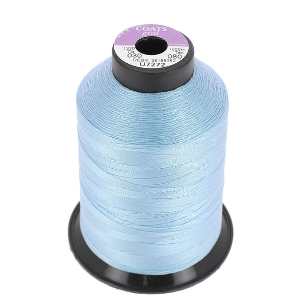 Spool of polyester thread GRAL N°30 - 1000m Sky blue U7272