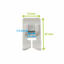 Pied de biche anti adhésif en téflon pour couture du cuir