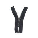 Fermeture à glissière MÉTAL bronze 6mm - Sans butée supérieure - NOIR - 5,5cm