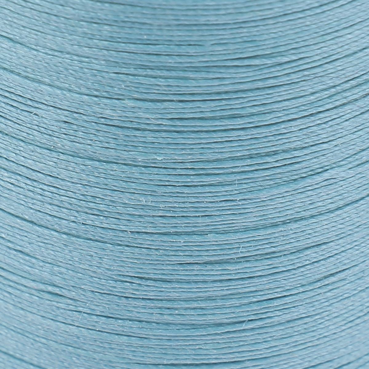 Bobine de 375m de fil de lin AU CHINOIS câblé glacé - 832 - BLEU ST CYR - Deco Cuir