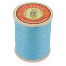 Bobine de 375m de fil de lin AU CHINOIS câblé glacé - 832 - TURQUOISE - Deco Cuir