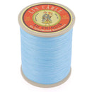 Bobine de 375m de fil de lin AU CHINOIS câblé glacé - 832 - BLEU CÉLESTE - Deco Cuir