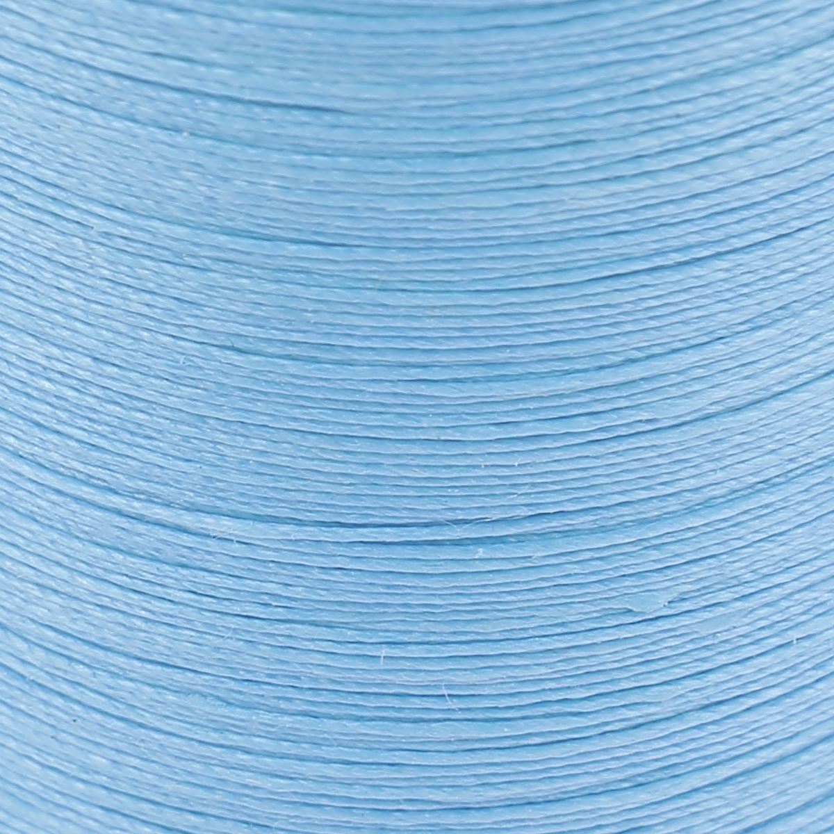 Bobine de 375m de fil de lin AU CHINOIS câblé glacé - 832 - BLEU CÉLESTE - Deco Cuir