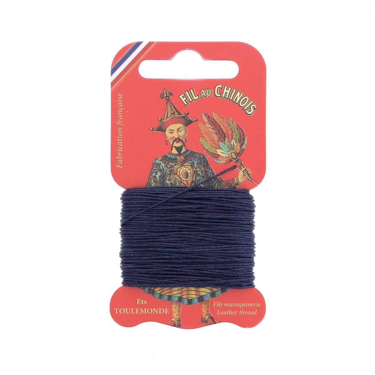 Cartonnette de 15m de fil de lin au chinois câblé glacé - 332 - Deco Cuir