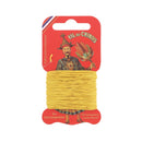 Cartonnette de 15m de fil de lin au chinois câblé glacé - 332 - Deco Cuir