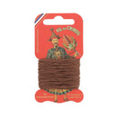 Cartonnette de 15m de fil de lin au chinois câblé glacé - 332 - Deco Cuir