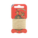 Cartonnette de 15m de fil de lin au chinois câblé glacé - 332 - Deco Cuir