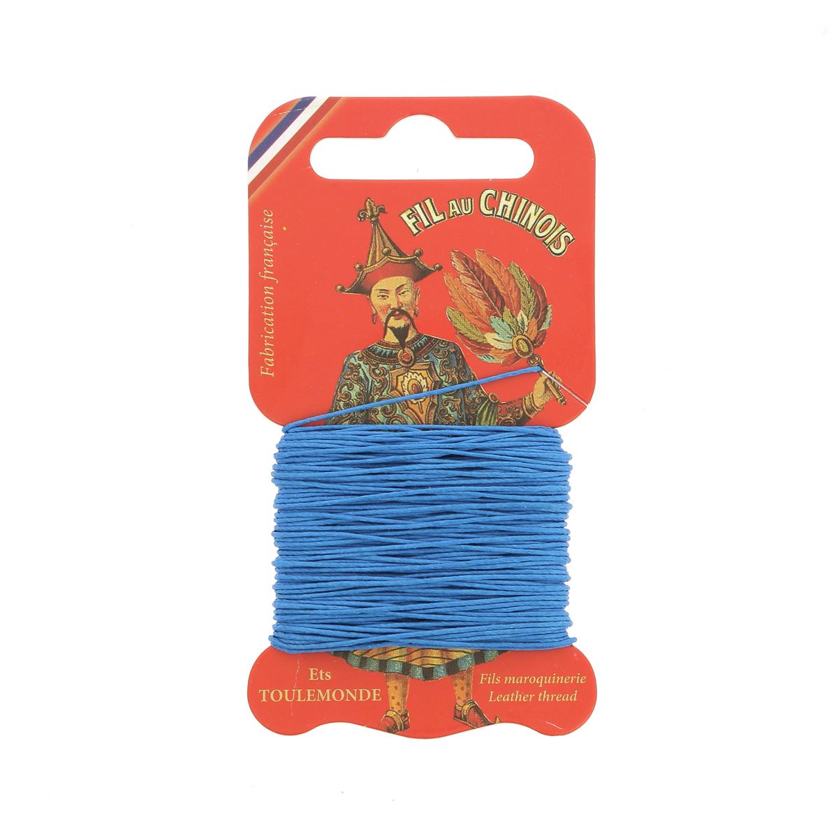 Cartonnette de 15m de fil de lin au chinois câblé glacé - 332 - Deco Cuir