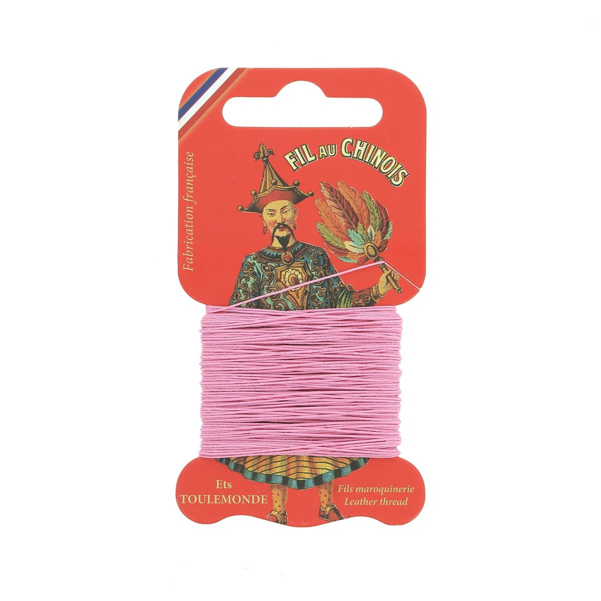 Cartonnette de 15m de fil de lin au chinois câblé glacé - 432 - Deco Cuir