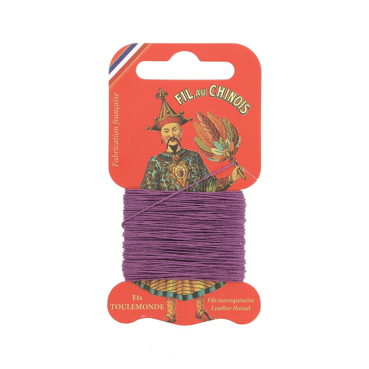 Cartonnette de 15m de fil de lin au chinois câblé glacé - 432 - Deco Cuir