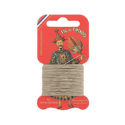 Cartonnette de 15m de fil de lin au Chinois câblé glacé, produit de mercerie pour couture et broderie.