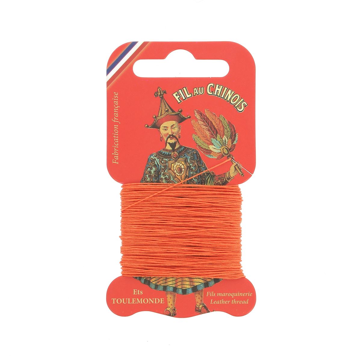 Cartonnette de 15m de fil de lin au chinois câblé glacé - 432 - Deco Cuir