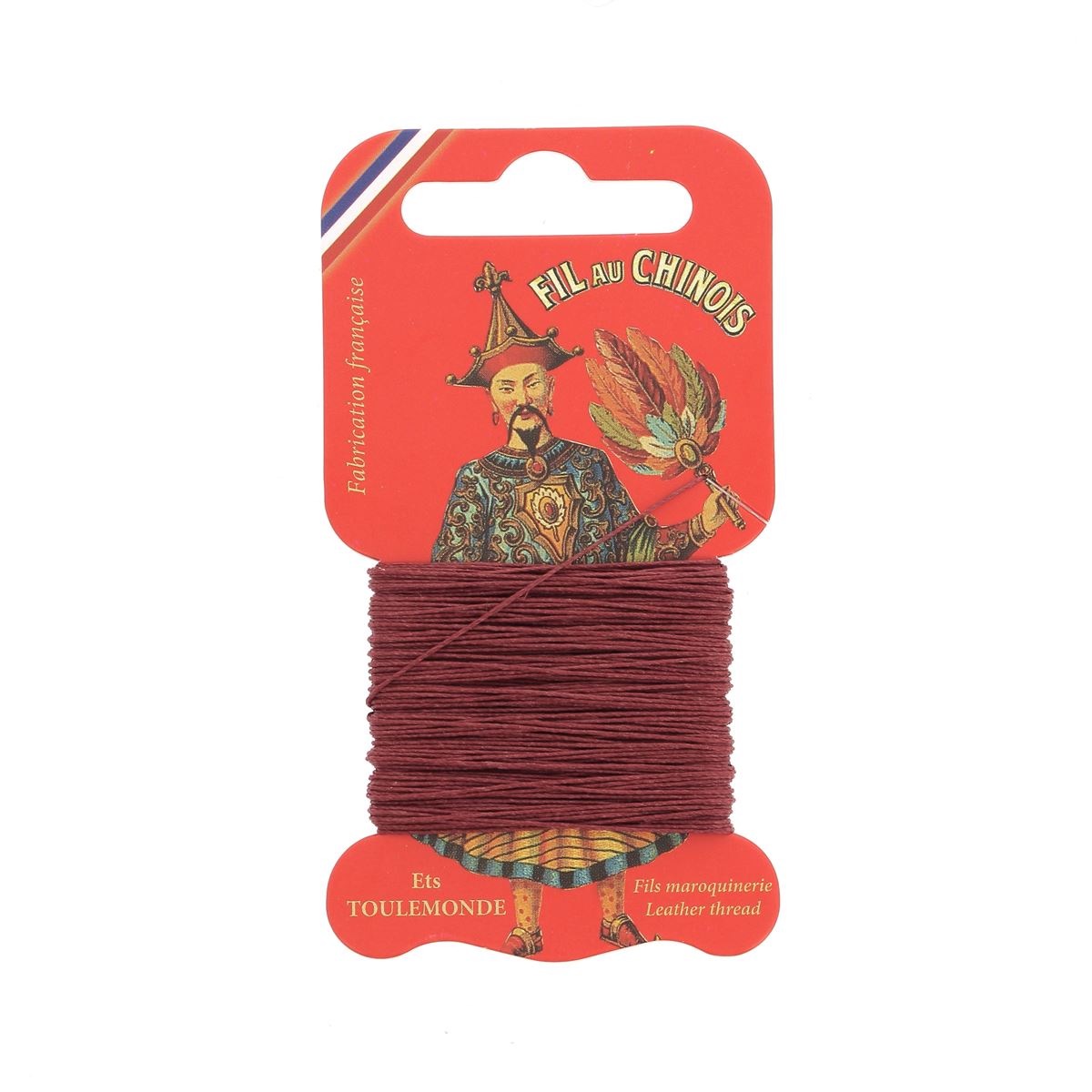 Cartonnette de 15m de fil de lin au chinois câblé glacé - 432 - Deco Cuir