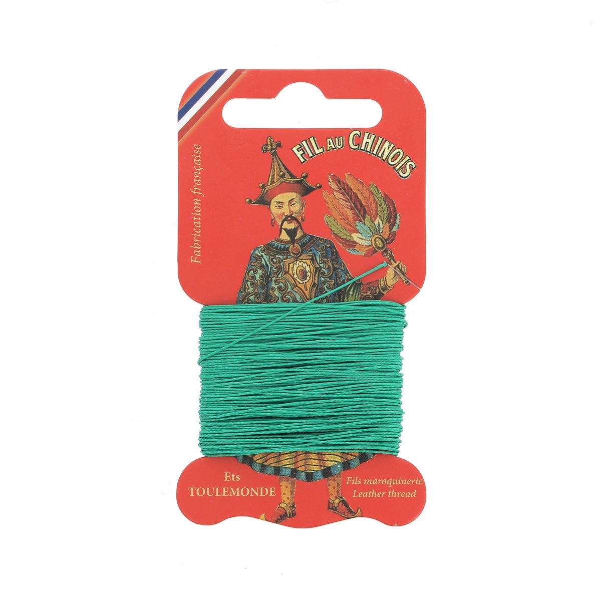 Cartonnette de 15m de fil de lin au chinois câblé glacé - 432 - Deco Cuir