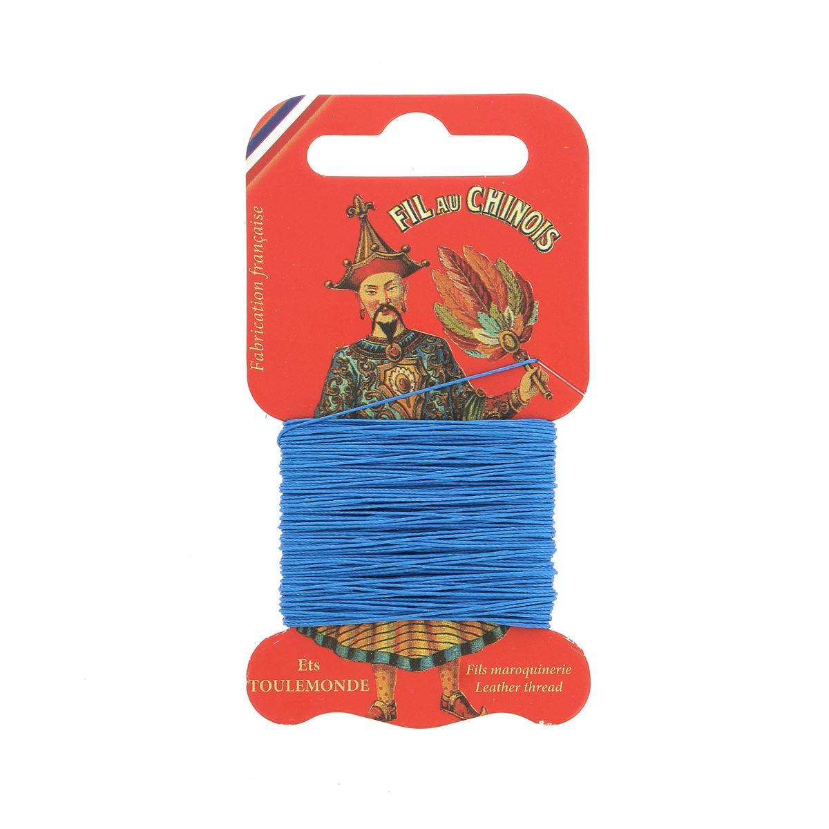 Cartonnette de 15m de fil de lin au chinois câblé glacé - 432 - Deco Cuir