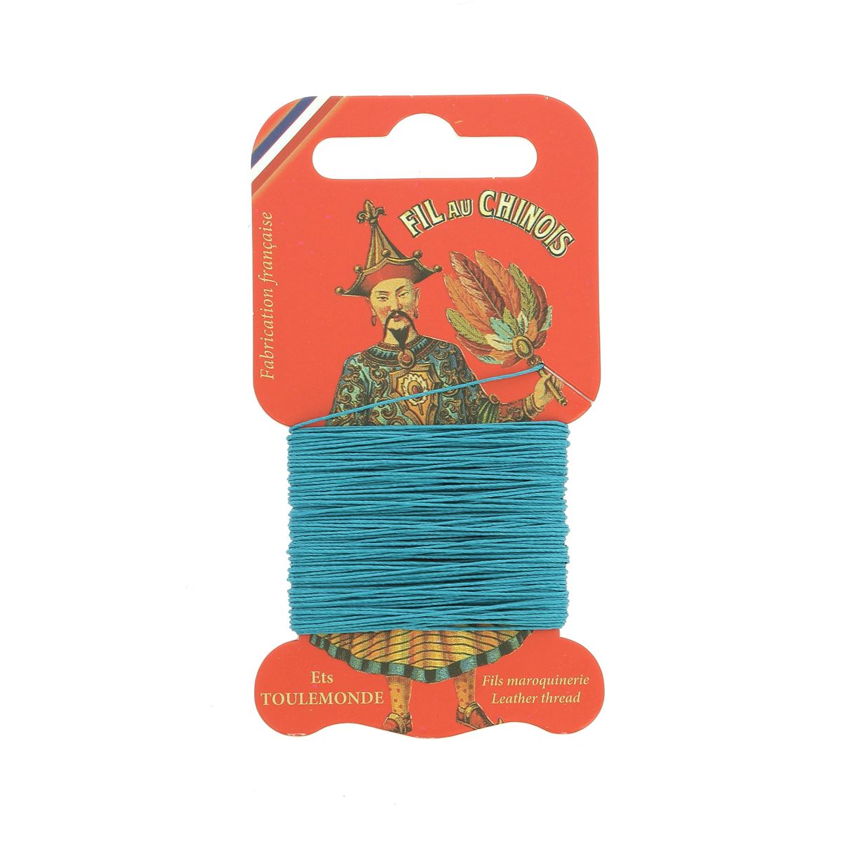 Cartonnette de 15m de fil de lin au chinois câblé glacé - 432 - Deco Cuir