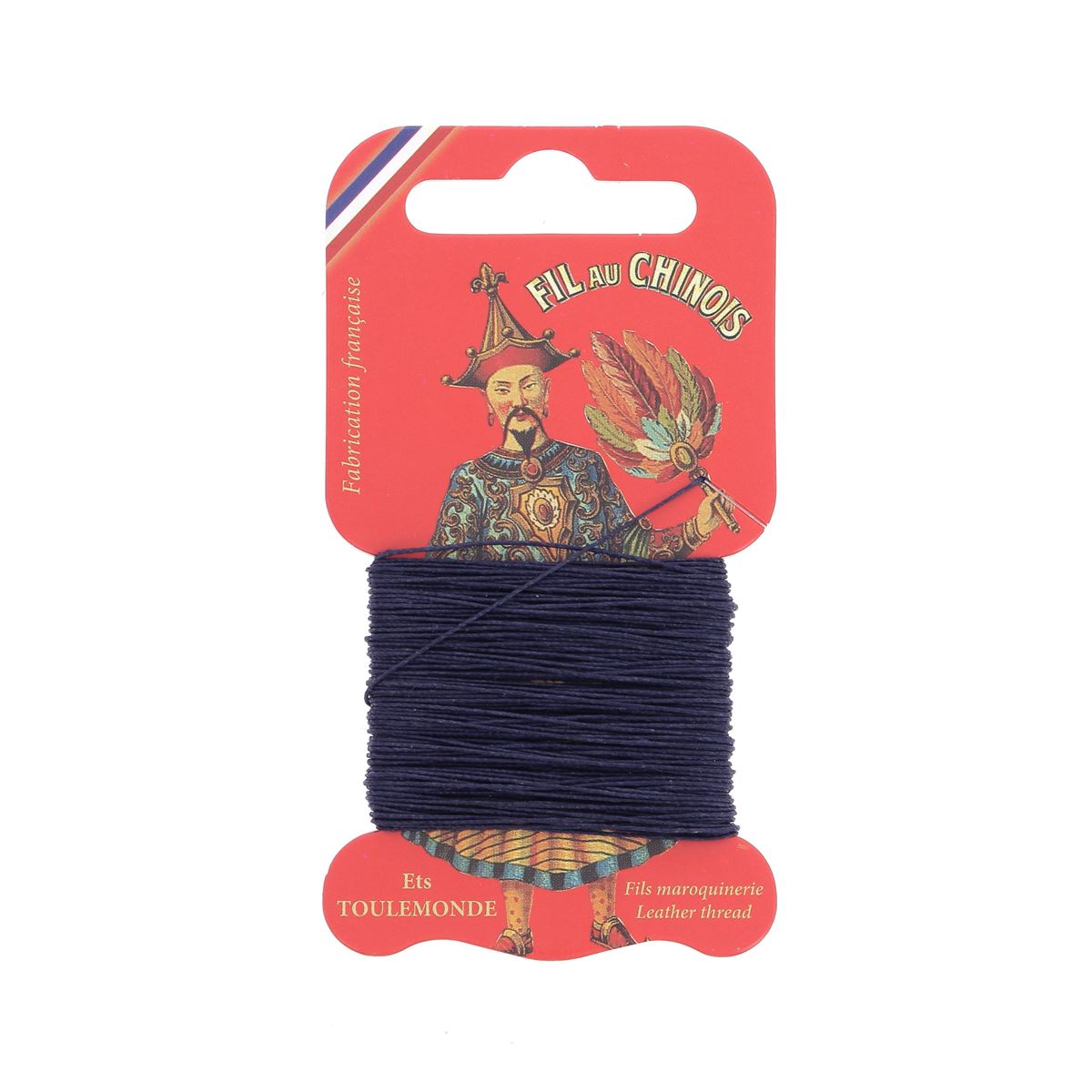 Cartonnette de 15m de fil de lin au chinois câblé glacé - 532 - Deco Cuir