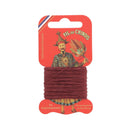 Cartonnette de 15m de fil de lin au chinois câblé glacé - 532 - Deco Cuir