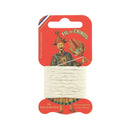 Cartonnette de 15m de fil de lin au chinois câblé glacé - 632 - Deco Cuir