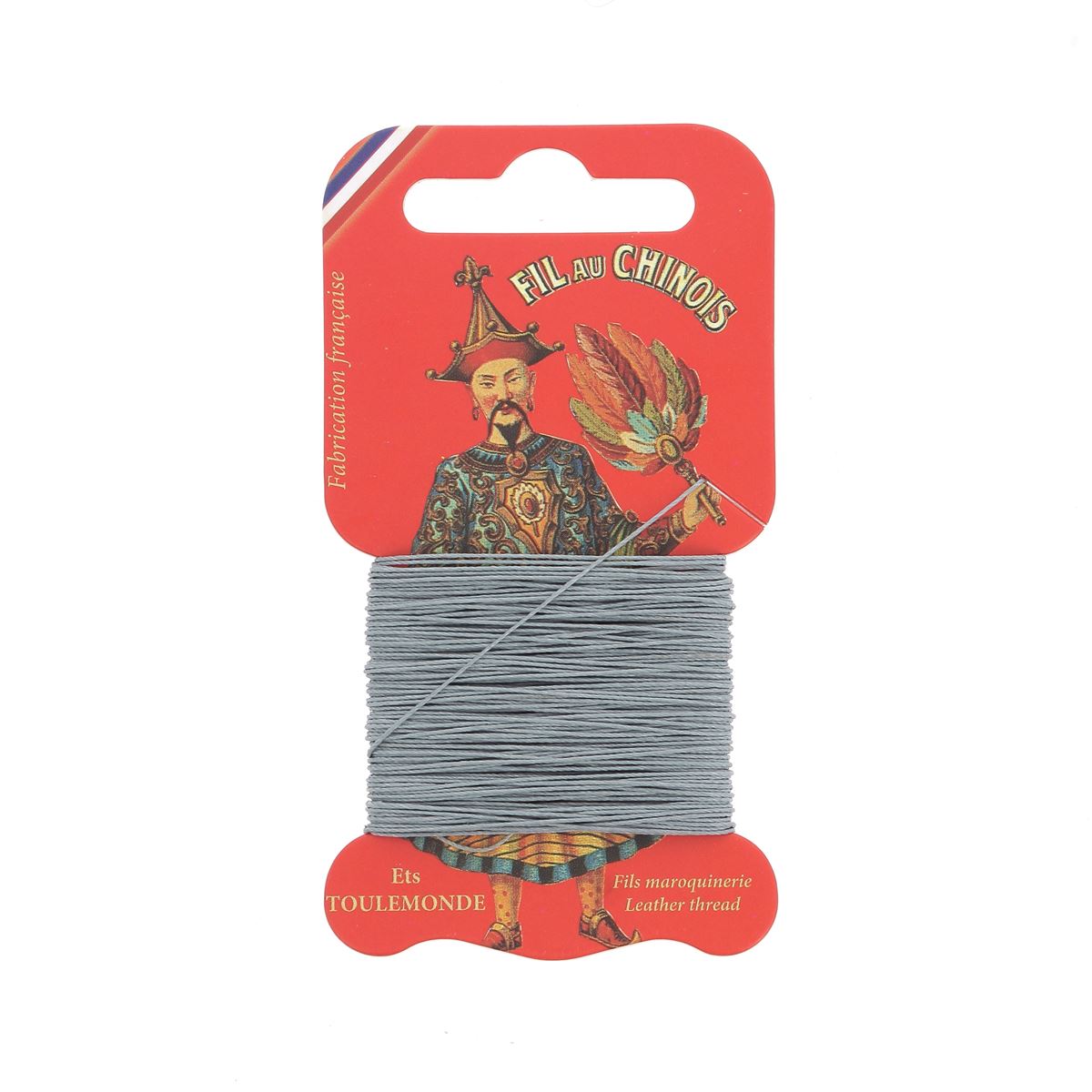 Cartonnette de 15m de fil de lin au chinois câblé glacé - 632 - Deco Cuir