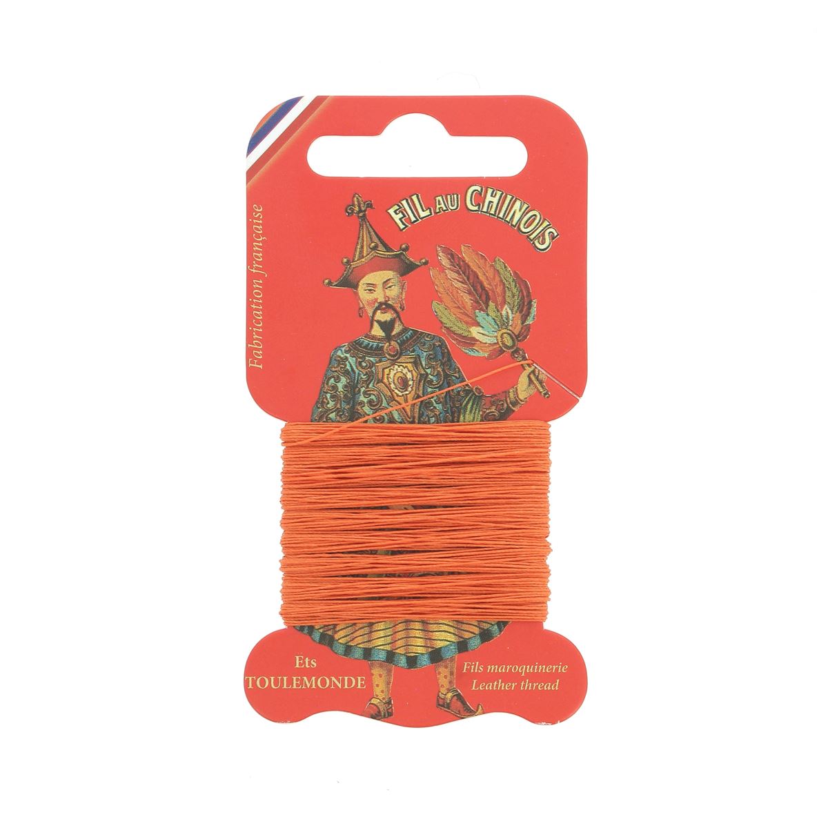 Cartonnette de 15m de fil de lin au chinois câblé glacé - 832 - Deco Cuir