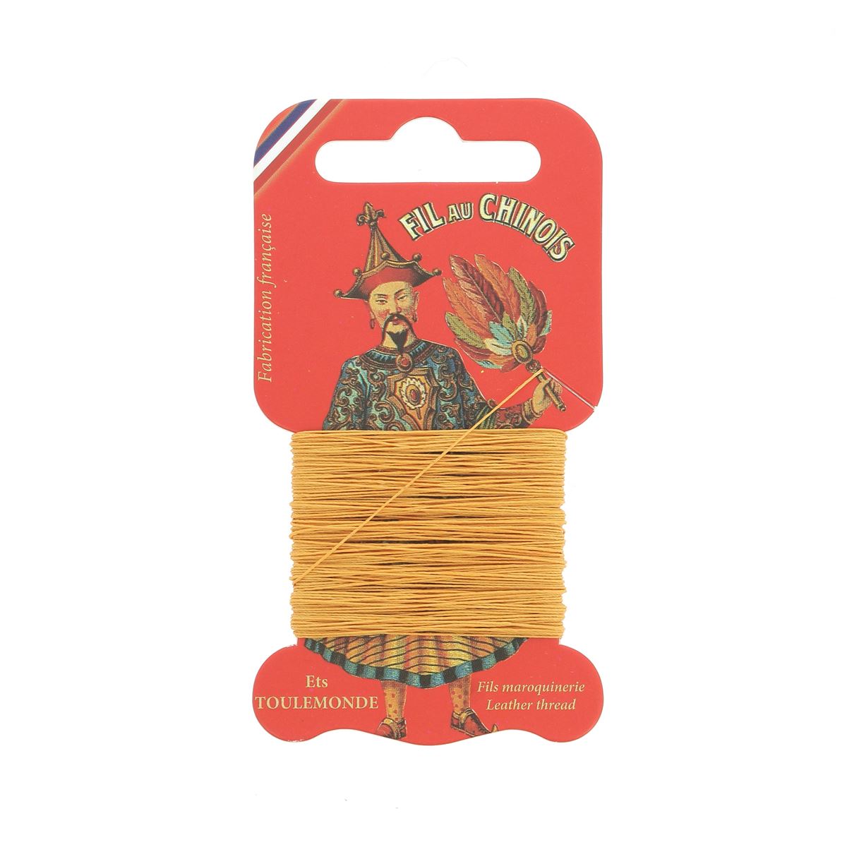 Cartonnette de 15m de fil de lin au chinois câblé glacé - 832 - Deco Cuir