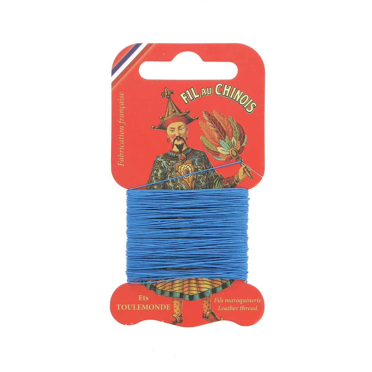 Cartonnette de 15m de fil de lin au chinois câblé glacé - 832 - Deco Cuir