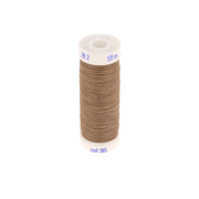 Bobine de fil polyester coton spécial maroquinerie Fil au Chinois, 28/2, 0,38mm beige, 50m pour couture et maroquinerie
