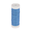 Coton ciré rond 1 mm - BLEU TURQUOISE 68001 - Fait en France