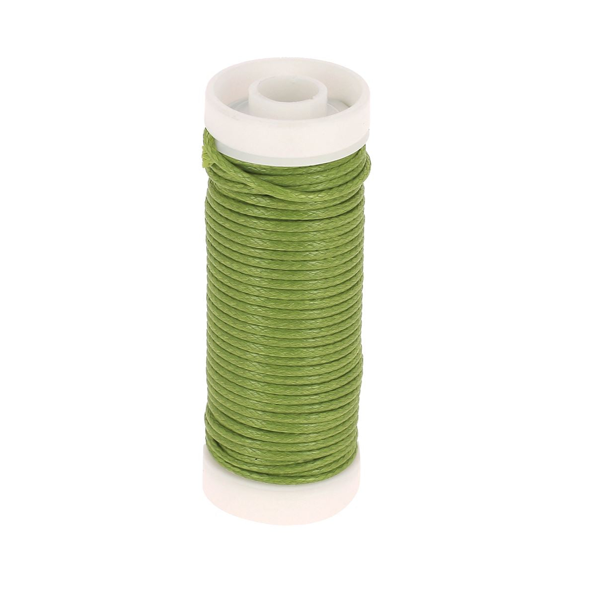 Coton ciré rond 1 mm - VERT OLIVE 68002 - Fait en France