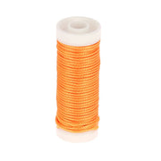 Bobine de 5m de coton ciré rond Lebaufil, diamètre 1mm, couleur orange, produit de mercerie pour couture et bricolage.