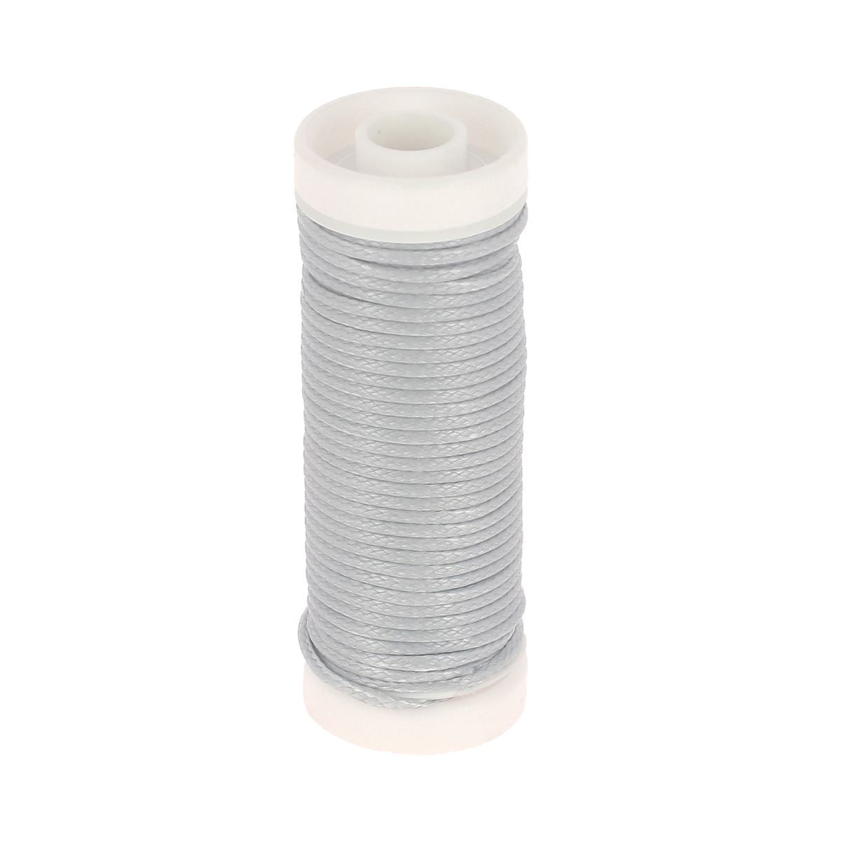 Coton ciré rond 1 mm - GRIS PERLE 68005 - Fait en France