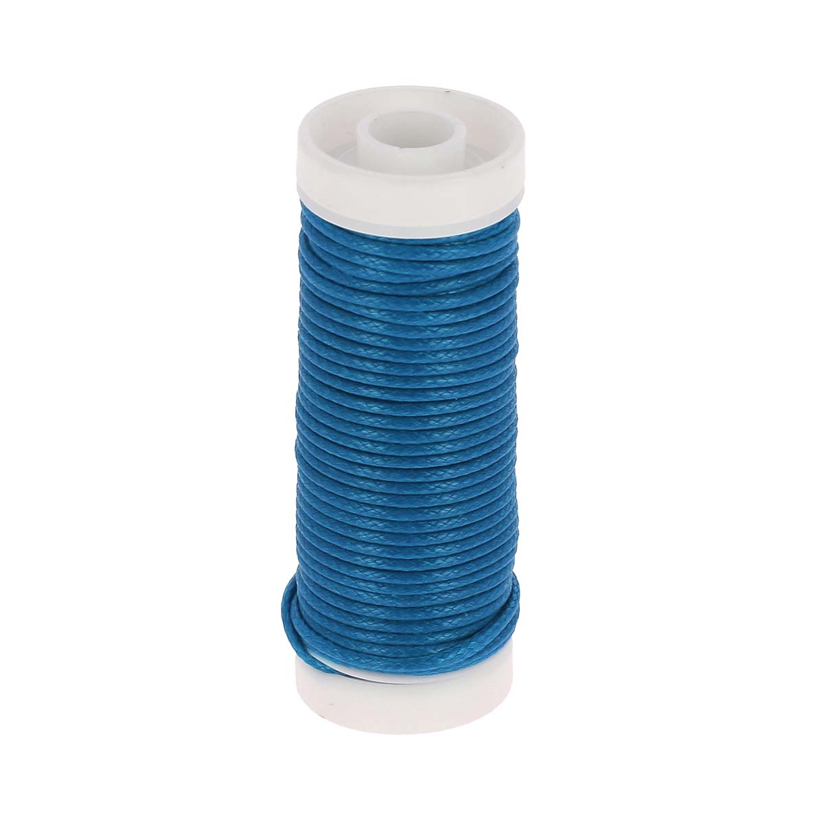 Coton ciré rond 1 mm - BLEU 68007 - Fait en France