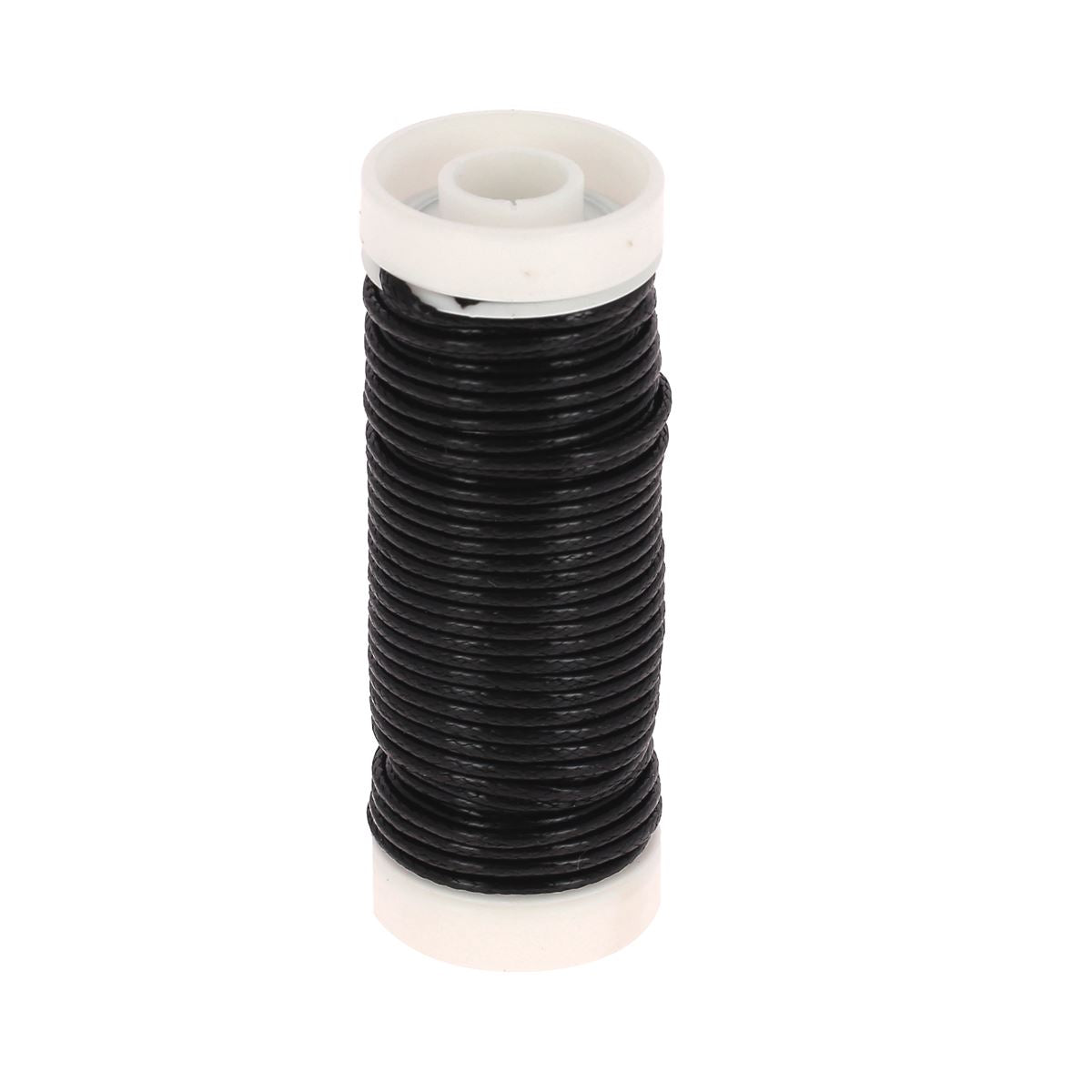 Coton ciré rond 1 mm - NOIR 68014 - Fait en France