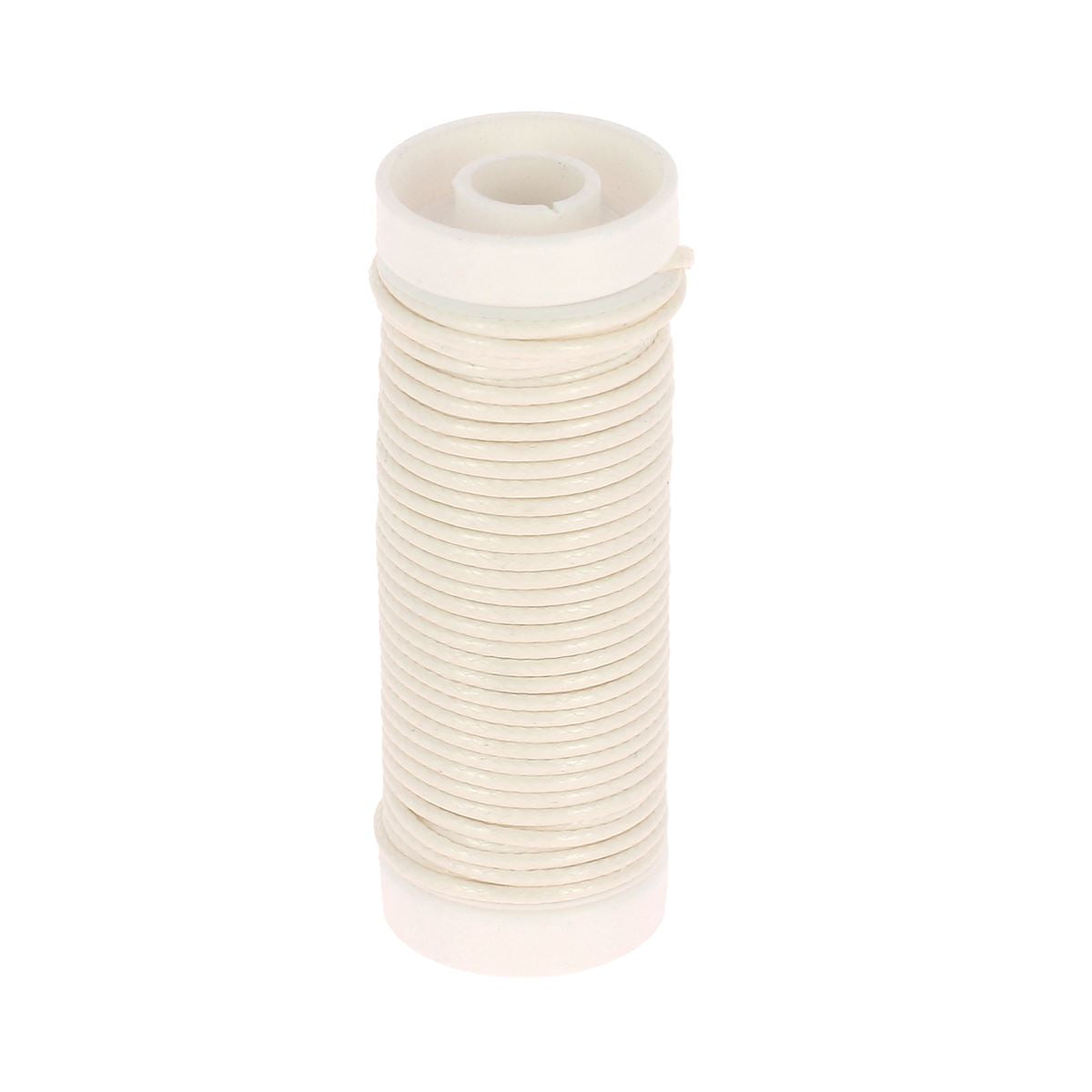 Coton ciré rond 1 mm - BLANC 68016 - Fait en France