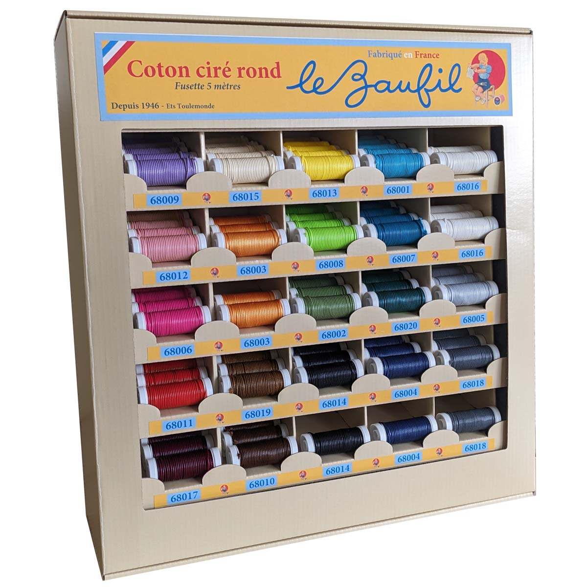 Fusettes de coton ciré rond - Le Baufil - Fait en france