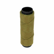 Bobine de 100m de fil polyester tressé et ciré de 0,6mm de la marque Savane, idéale pour la mercerie.