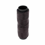 Bobine de 100m de fil polyester tressé et ciré en Ébène, diamètre 0,6mm, pour travaux de mercerie et couture.