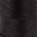 Bobine de 100m de fil polyester tressé et ciré - Diam 0,6mm - ÉBÈNE
