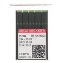 10 aiguilles cuir LR pour machine à coudre triple entraînement 134-35 - Nm 160/23 - Groz Beckert