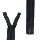 Fermeture à glissière PLASTIQUE - 6mm - NOIR - 20cm