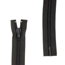 Fermeture à glissière NYLON 6mm - Coupée & sans butée inférieure - MARRON FONCÉ