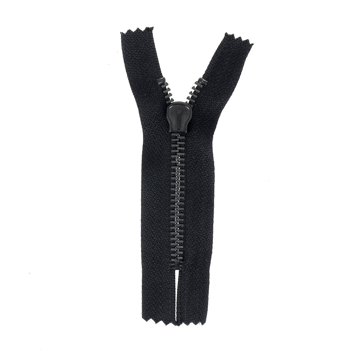 Fermeture à glissière MÉTAL 6mm - Noir - 9cm