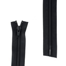 Fermeture à glissière NYLON - 6mm - Coupée & sans butée inférieure - NOIR