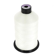 Bobine de fil polyester naturel Coats GRAL N°12, 1000m, mercerie pour couture, vue de la bobine en polyester naturel.