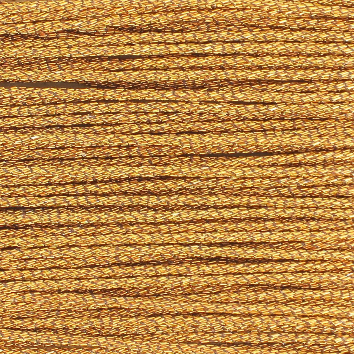 Fil ciré et tressé pour couture à la main couleur marron laiton métallisé. Fil brillant pour couture à la main, cartonnette de fil de 8 mètres, diamètre 0,8 mm M080 de la marque MeiSi