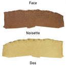 Flanc de cuir d'alligator brillant