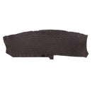Découpe de flanc d'Alligator brillant - MARRON FONCÉ