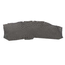 Découpe de flanc d'Alligator brillant - GRIS